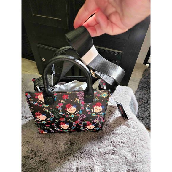 Like Dreams small Skull purse crossbody black with skulls multi color - Picture 11 of 14